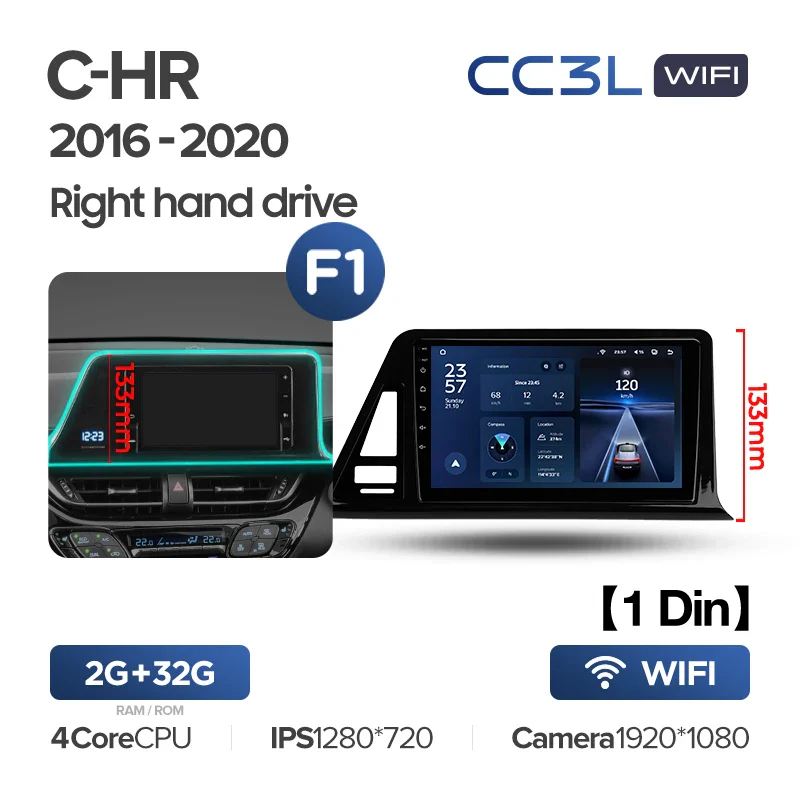 Toyota C-HR CHR (2016-2020) Right Hand Drive - Image 4