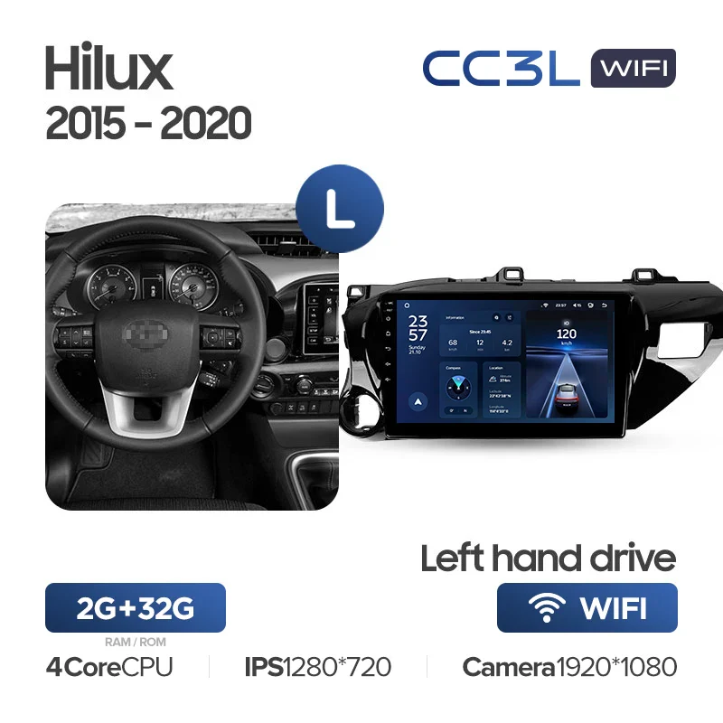 Toyota Hilux Pick Up AN120 (2015-2020) Left Hand Drive - Image 4