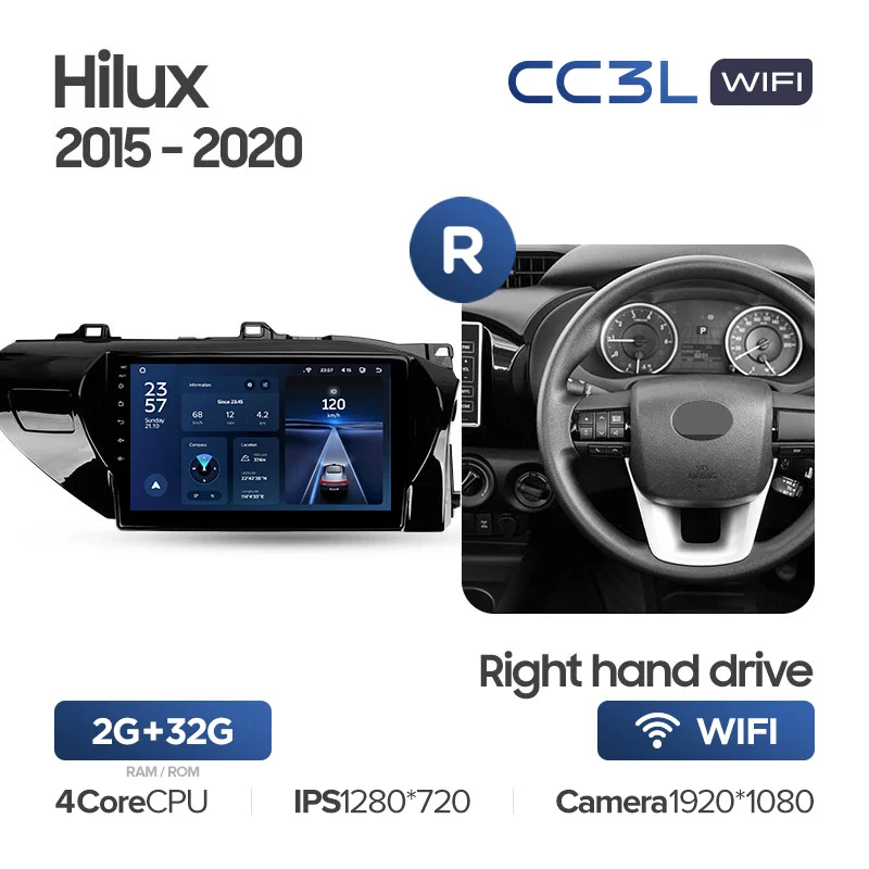 Toyota Hilux Pick Up AN120 (2015-2020) Right Hand Drive - Image 4