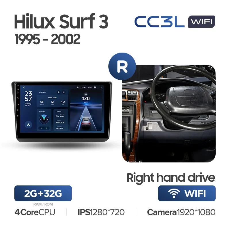 Toyota Hilux Surf 3 N180 (1995-2002) Right hand drive - Image 7