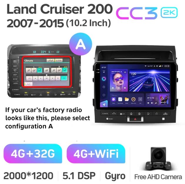 Toyota Land Cruiser 11 200 (2007-2015) [F3] 10 Inch - Image 8