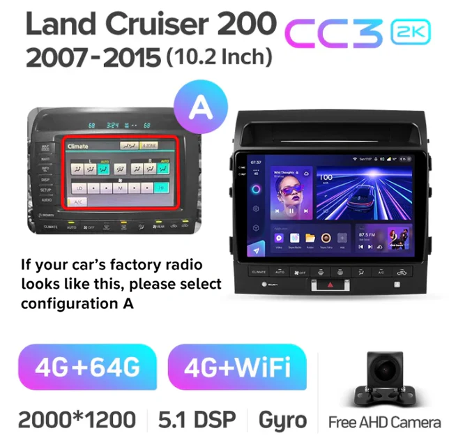 Toyota Land Cruiser 11 200 (2007-2015) [F3] 10 Inch - Image 9