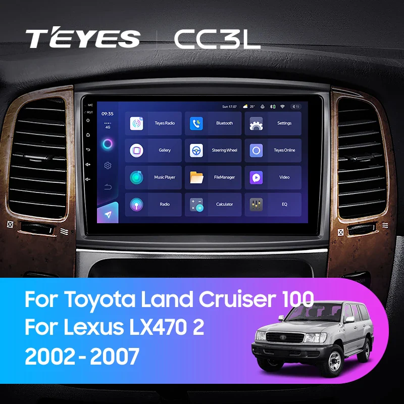 Toyota Land Cruiser LC 100 For Lexus LX470 J100 2 II (2002-2007)