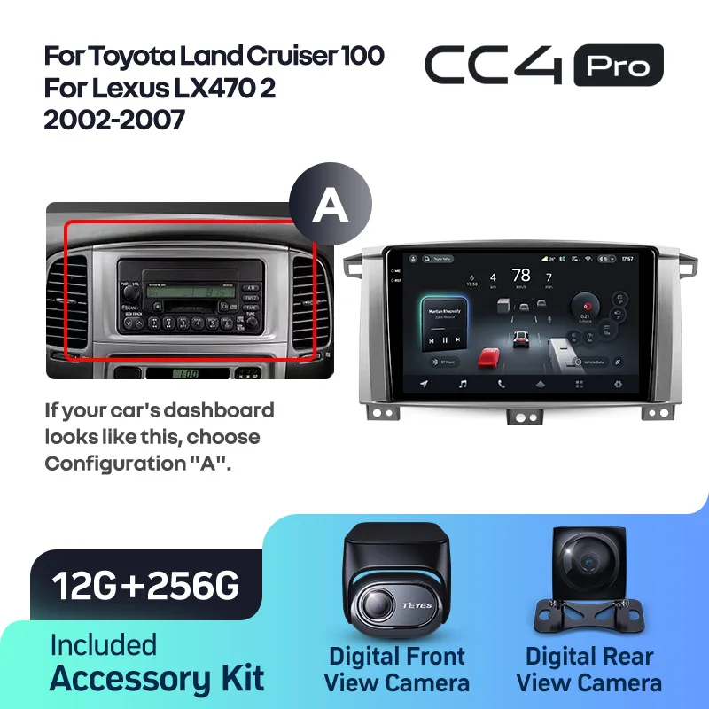 Toyota Land Cruiser LC 100 For Lexus LX470 J100 2 II (2002-2007) - Image 10