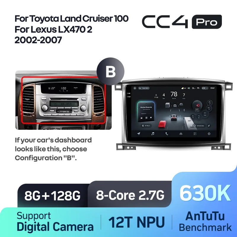 Toyota Land Cruiser LC 100 For Lexus LX470 J100 2 II (2002-2007) - Image 11