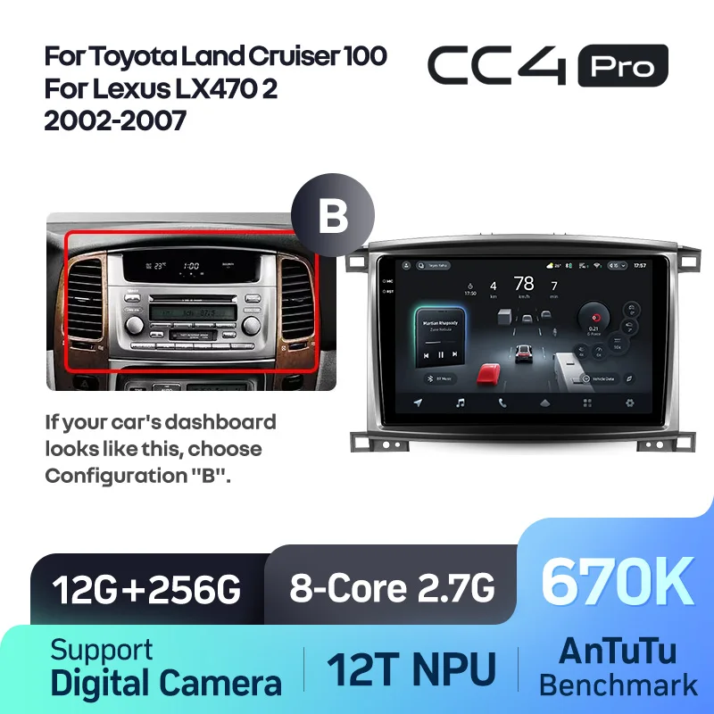 Toyota Land Cruiser LC 100 For Lexus LX470 J100 2 II (2002-2007) - Image 13