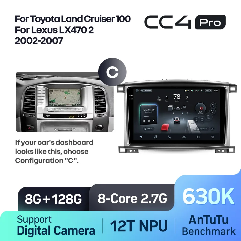 Toyota Land Cruiser LC 100 For Lexus LX470 J100 2 II (2002-2007) - Image 15