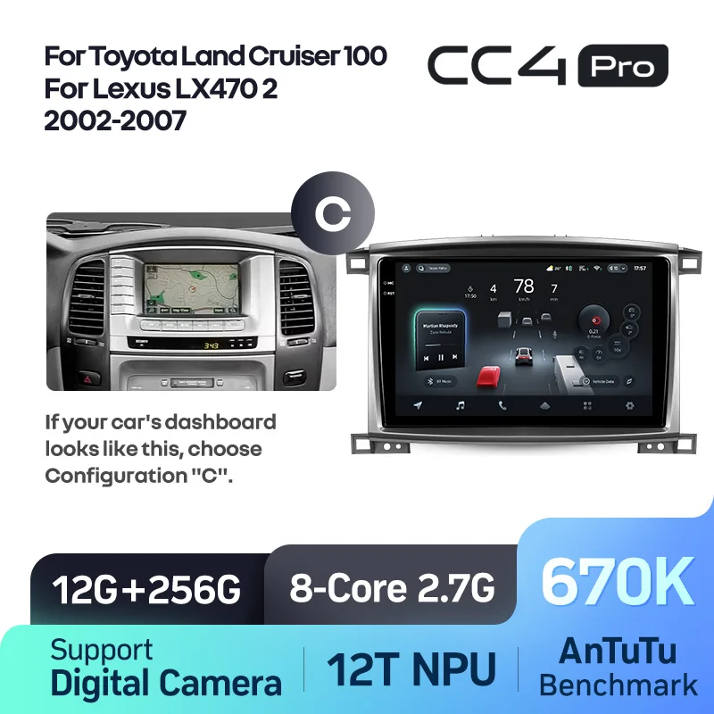 Toyota Land Cruiser LC 100 For Lexus LX470 J100 2 II (2002-2007) - Image 17