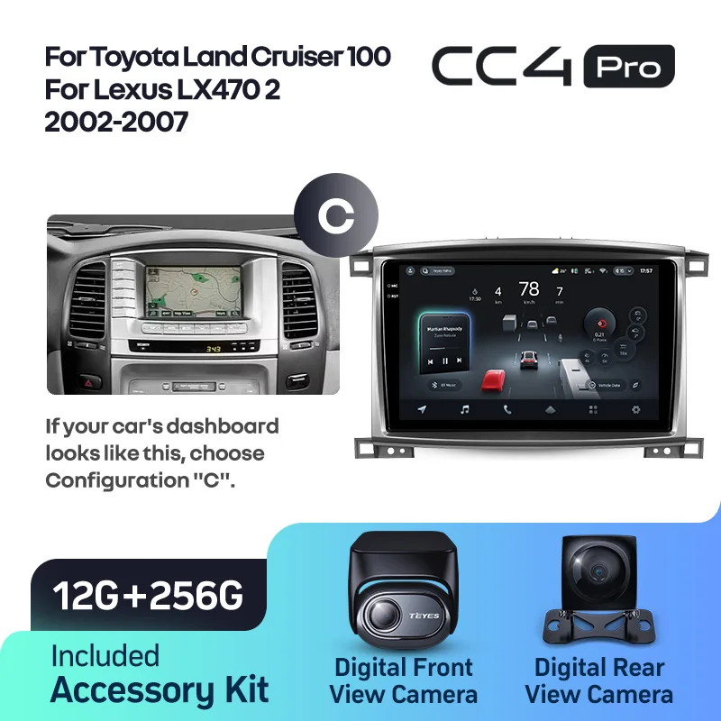 Toyota Land Cruiser LC 100 For Lexus LX470 J100 2 II (2002-2007) - Image 18