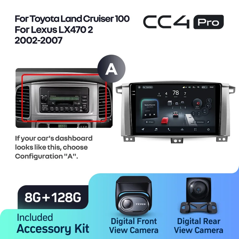 Toyota Land Cruiser LC 100 For Lexus LX470 J100 2 II (2002-2007) - Image 8
