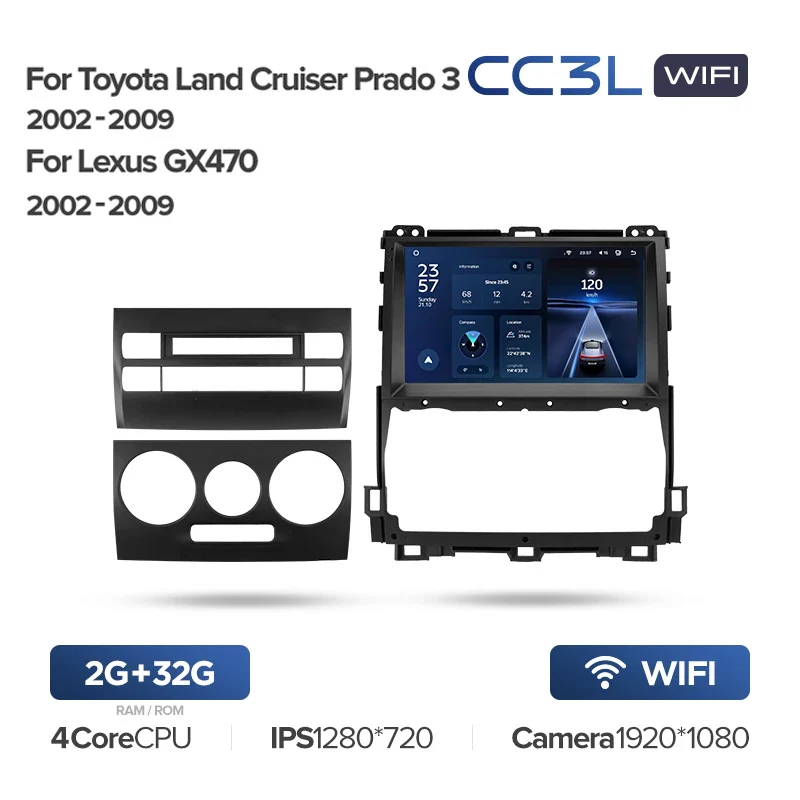 Toyota Land Cruiser Prado 120 3 III / Lexus GX470 GX 470 J120 (2002-2009) - Image 4