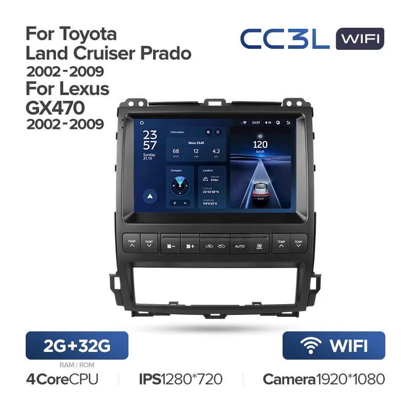 Toyota Land Cruiser Prado 120 / Lexus GX470 GX 470 J120 (2002-2009) - Image 9