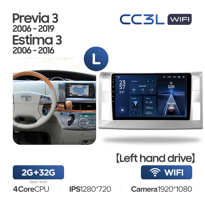 Toyota Previa XR50 3 III / Estima AHR20 XR50 3 (2006-2019) Left Hand Drive - Image 4