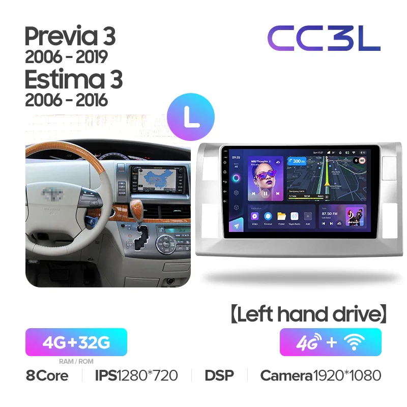 Toyota Previa XR50 3 III / Estima AHR20 XR50 3 (2006-2019) Left Hand Drive - Image 5