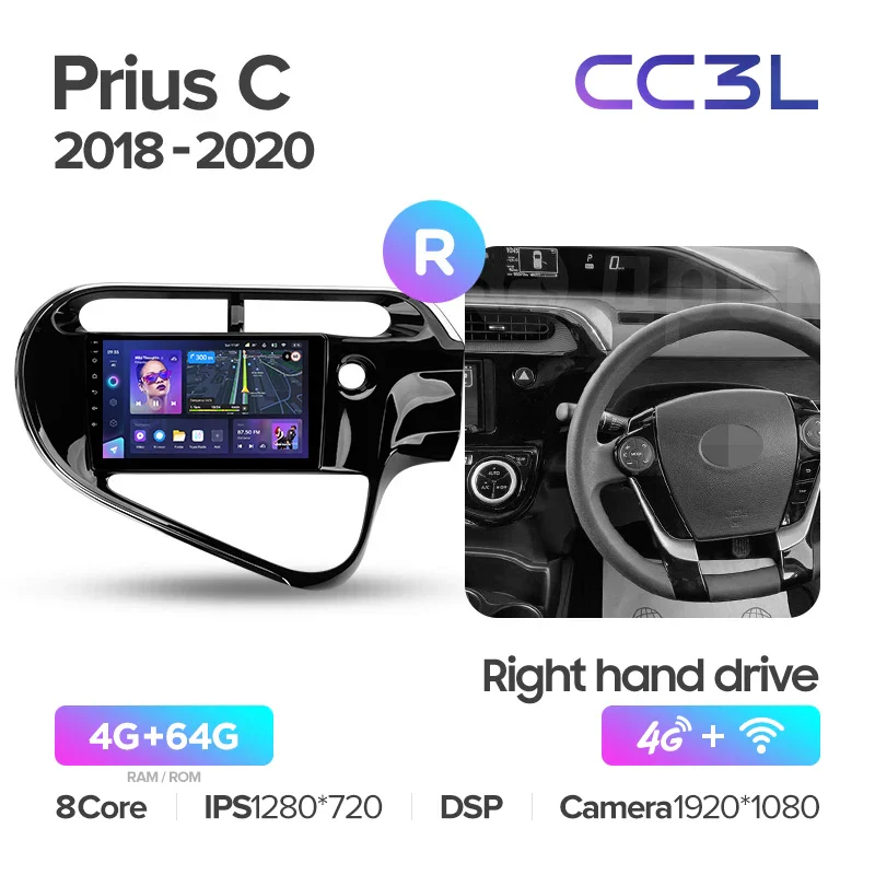 Toyota Prius C (2018-2020) Right hand drive - Image 7