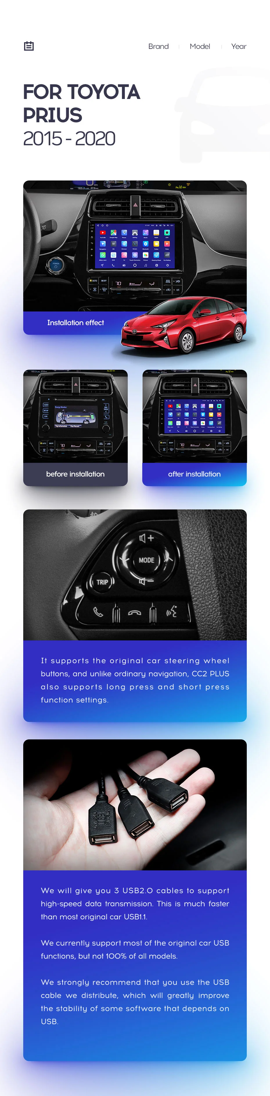 Toyota Prius XW50 (2015-2021) - Image 2