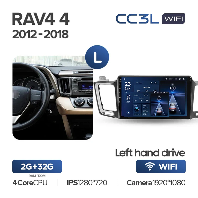 Toyota RAV4 (2012-2018) Left Hand Drive - Image 4