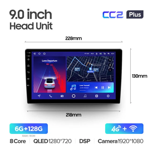9" & 10.2" Universal DIN2 CC2 Plus - Image 5
