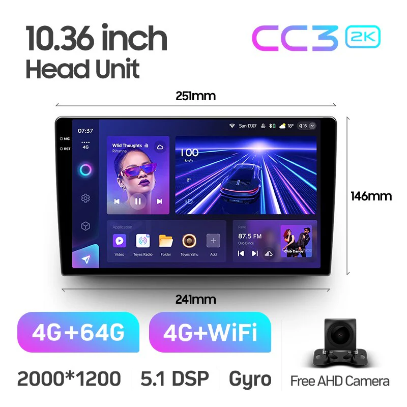 9" & 10.2" Universal DIN1 CC3 / CC3 2K - Image 12