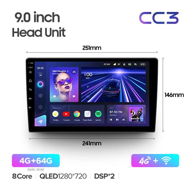 9" & 10.2" Universal DIN1 CC3 / CC3 2K - Image 3