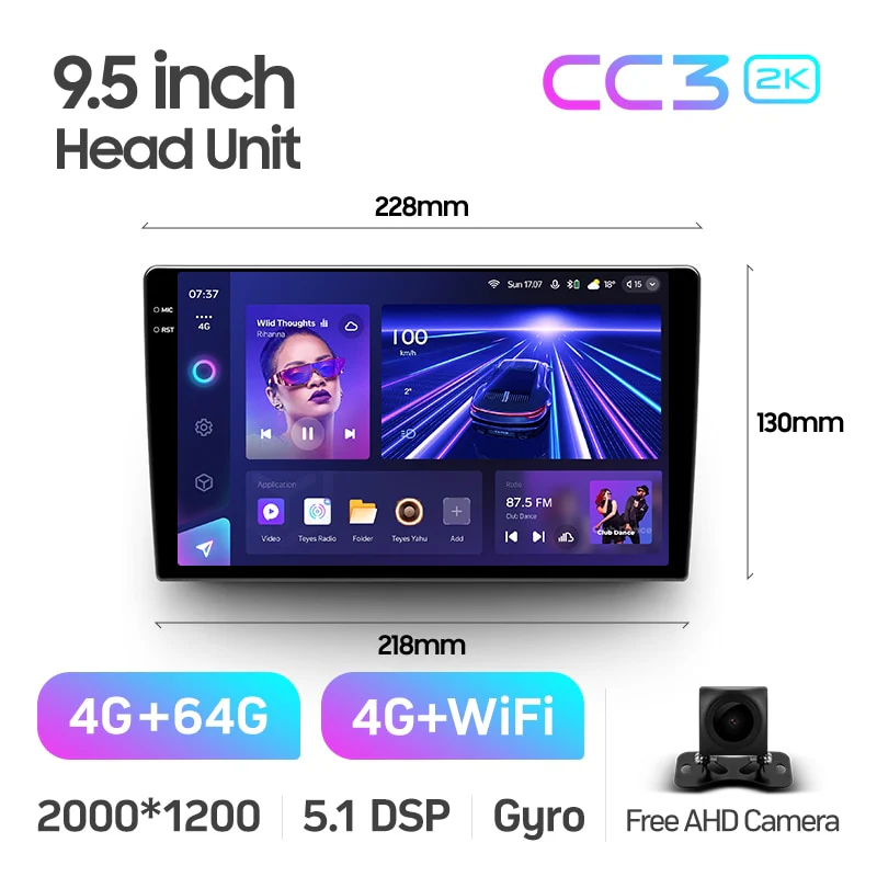 9" & 10.2" Universal DIN1 CC3 / CC3 2K - Image 9