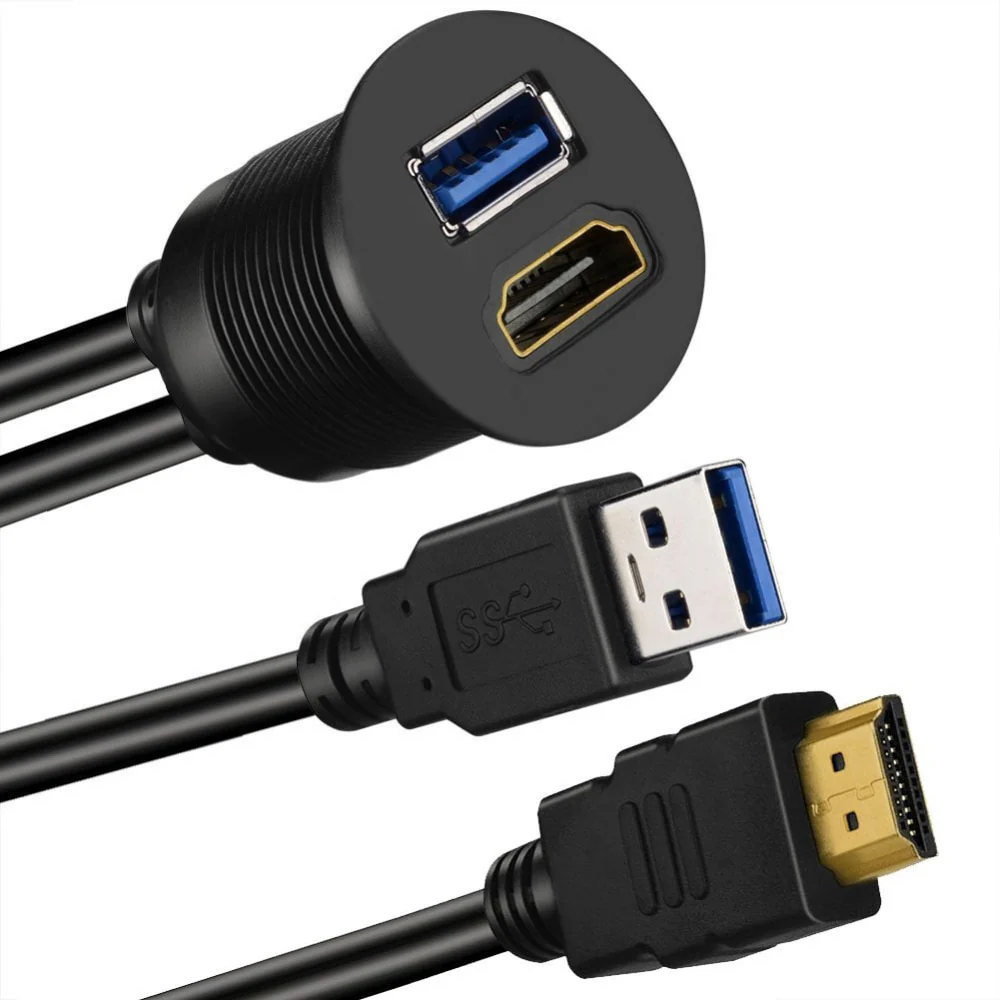 USB 3.0 & HDMI Flush Mount Extension Cable - Image 3